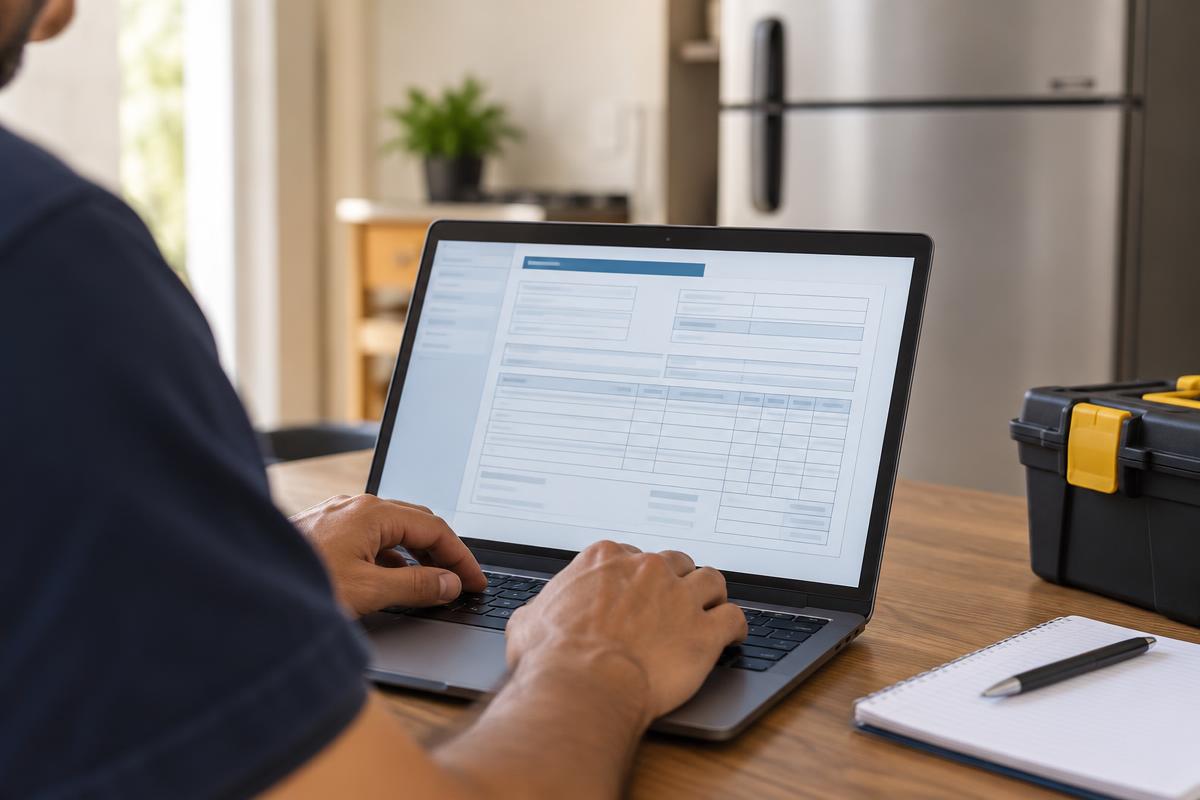 Tela de computador mostrando cadastro de MEI e emissor de nota fiscal municipal aberto.
