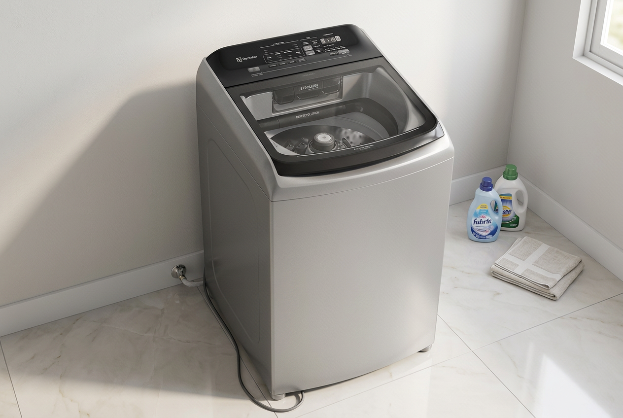 Código de Erro da Lavadora Electrolux LEH17: Guia Completo — ilustração técnica