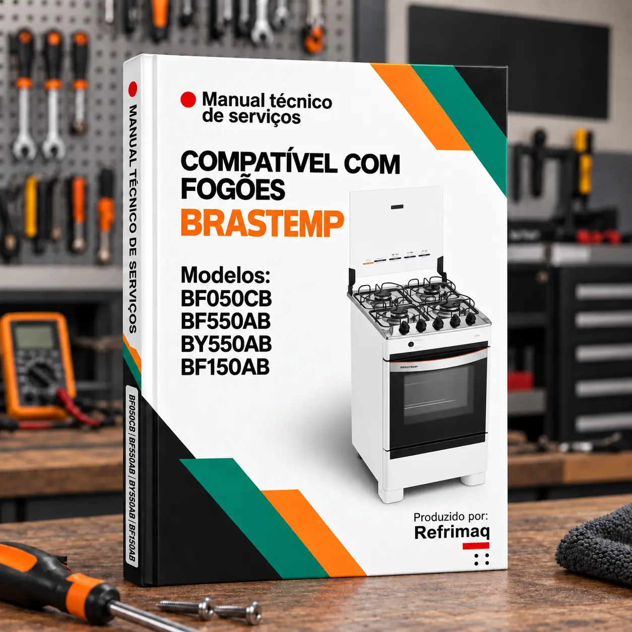 Capa do Manual Técnico de Serviços — Brastemp BF050CB · BF550AB · BY550AB · BF150AB