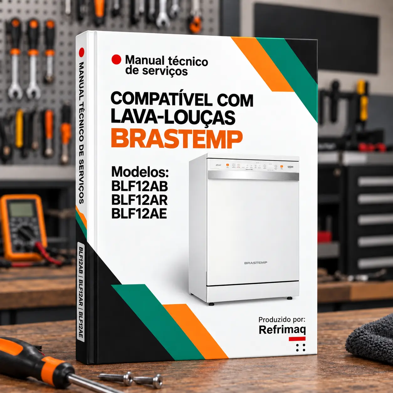 Capa: Manual Técnico de Serviços — Brastemp BLF12AB · BLF12AR · BLF12AE (Lava-Louças) (REF)