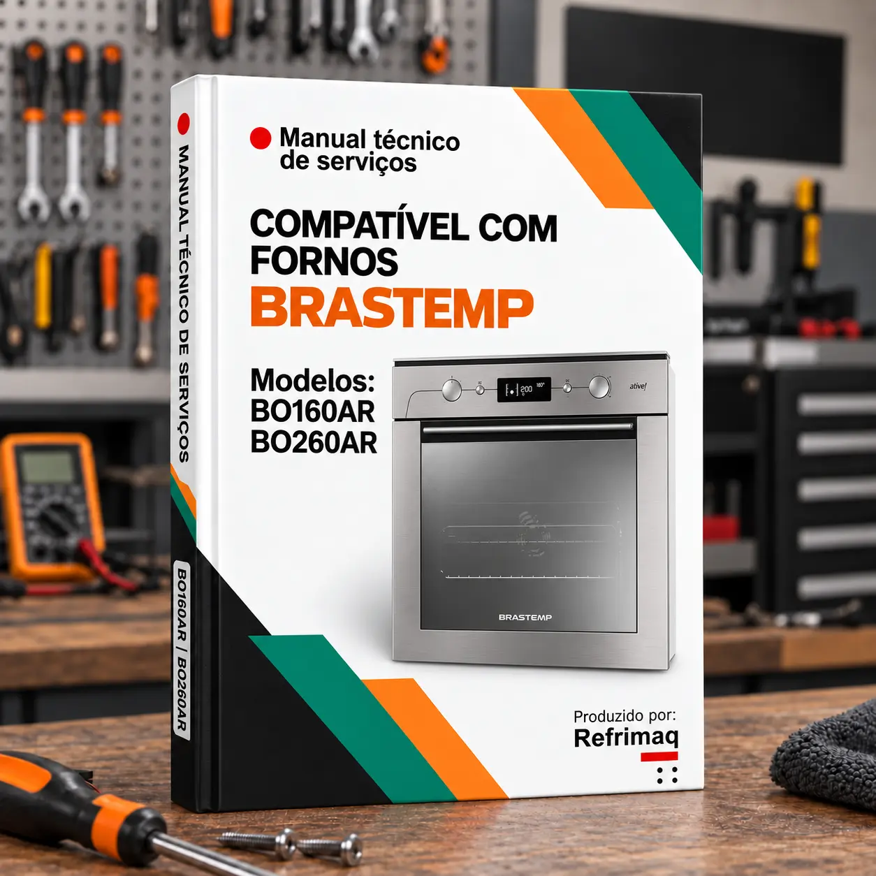 Capa do Manual Técnico de Serviços — Brastemp BO160AR · BO260AR (Forno)