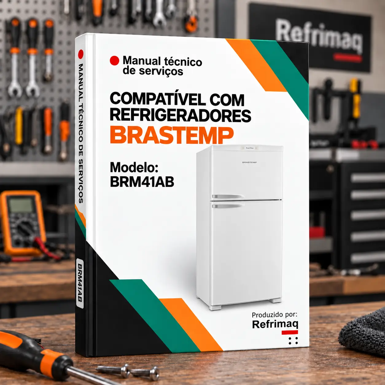 Capa do Manual Técnico de Serviços — Brastemp BRM41AB (Refrigerador)