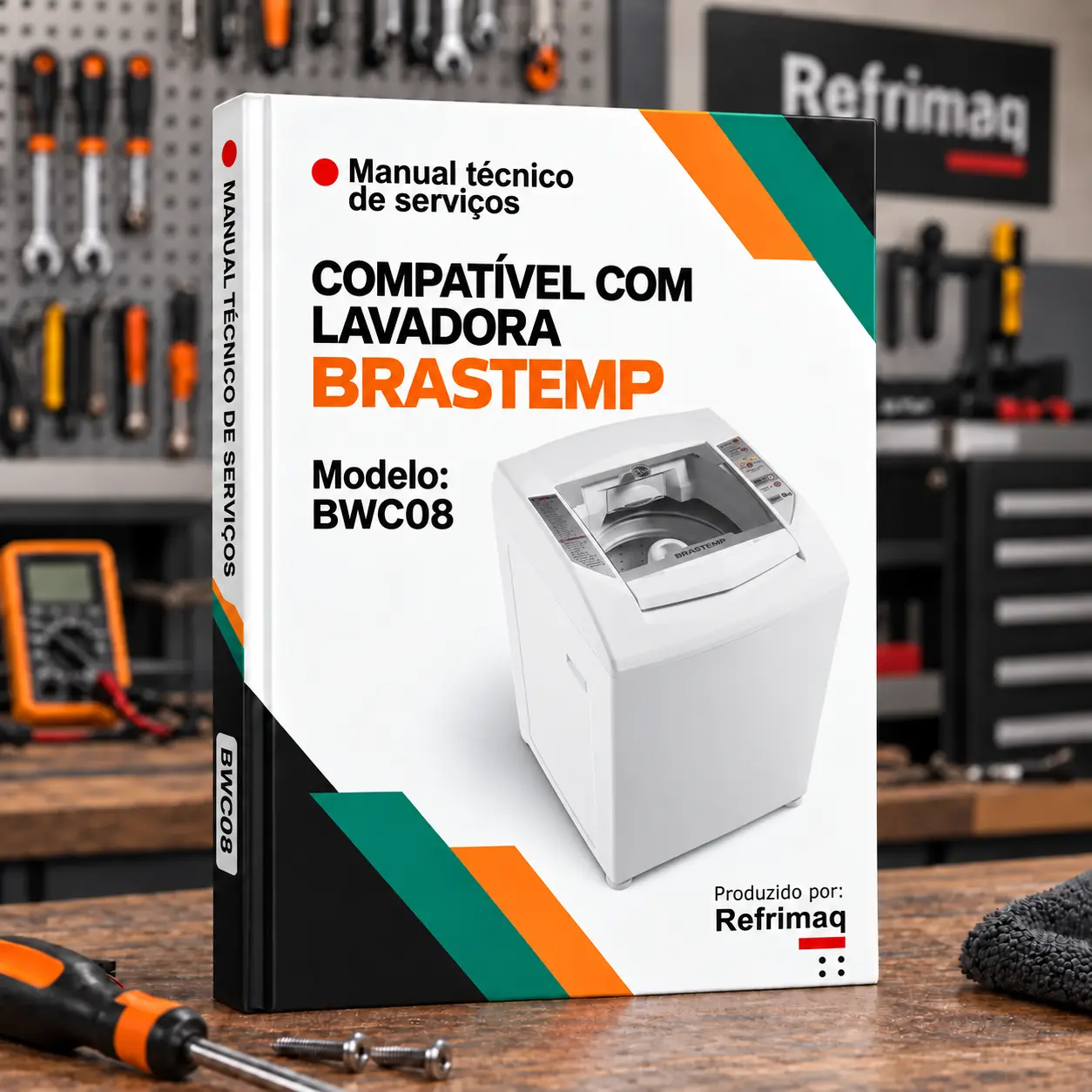 Capa do Manual Técnico de Serviços — Brastemp BWC08