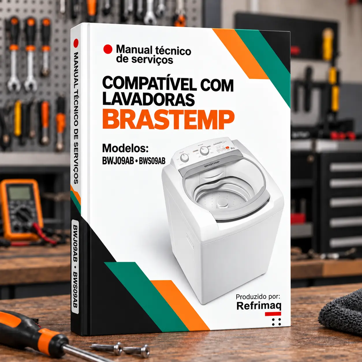 Capa do Manual Técnico de Serviços — Brastemp BWJ09AB/BWS09AB