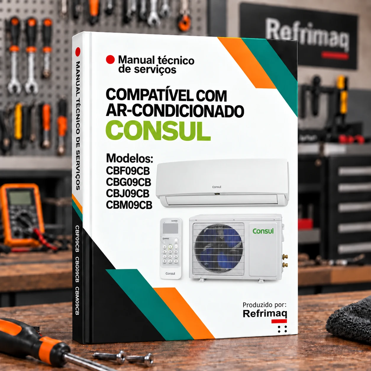 Capa do Manual Técnico de Serviços — Consul CBF09CB · CBG09CB · CBJ09CB · CBM09CB (Ar Condicionado)