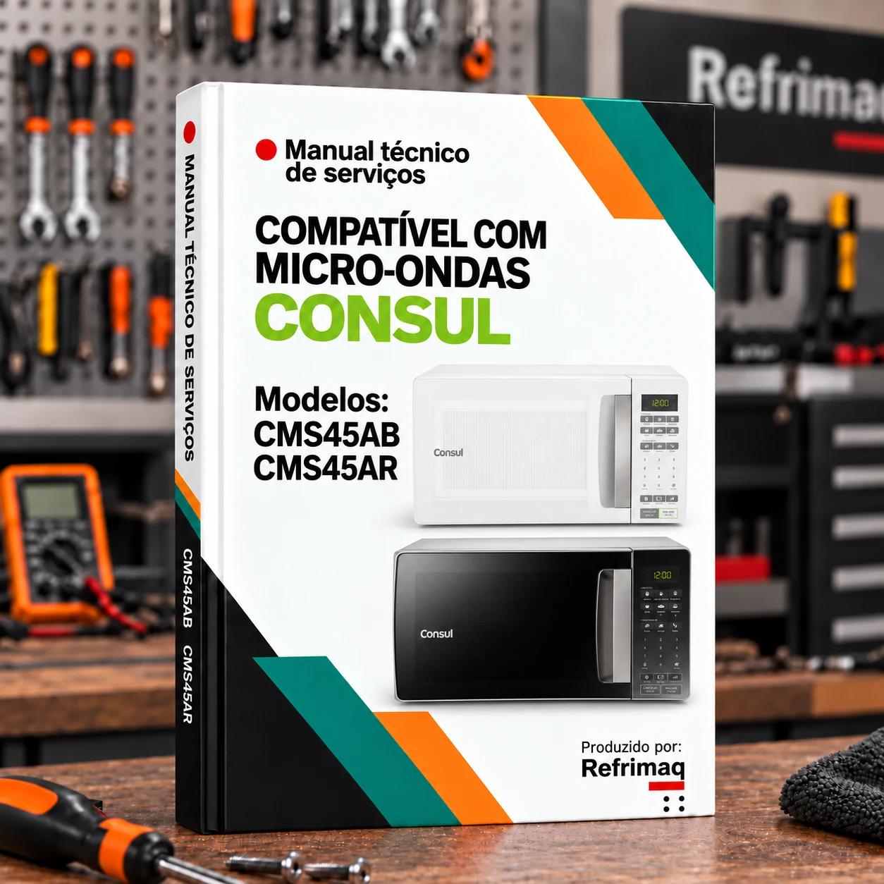Capa do Manual Técnico de Serviços — Consul CMS45AB · CMS45AR (Micro-ondas)
