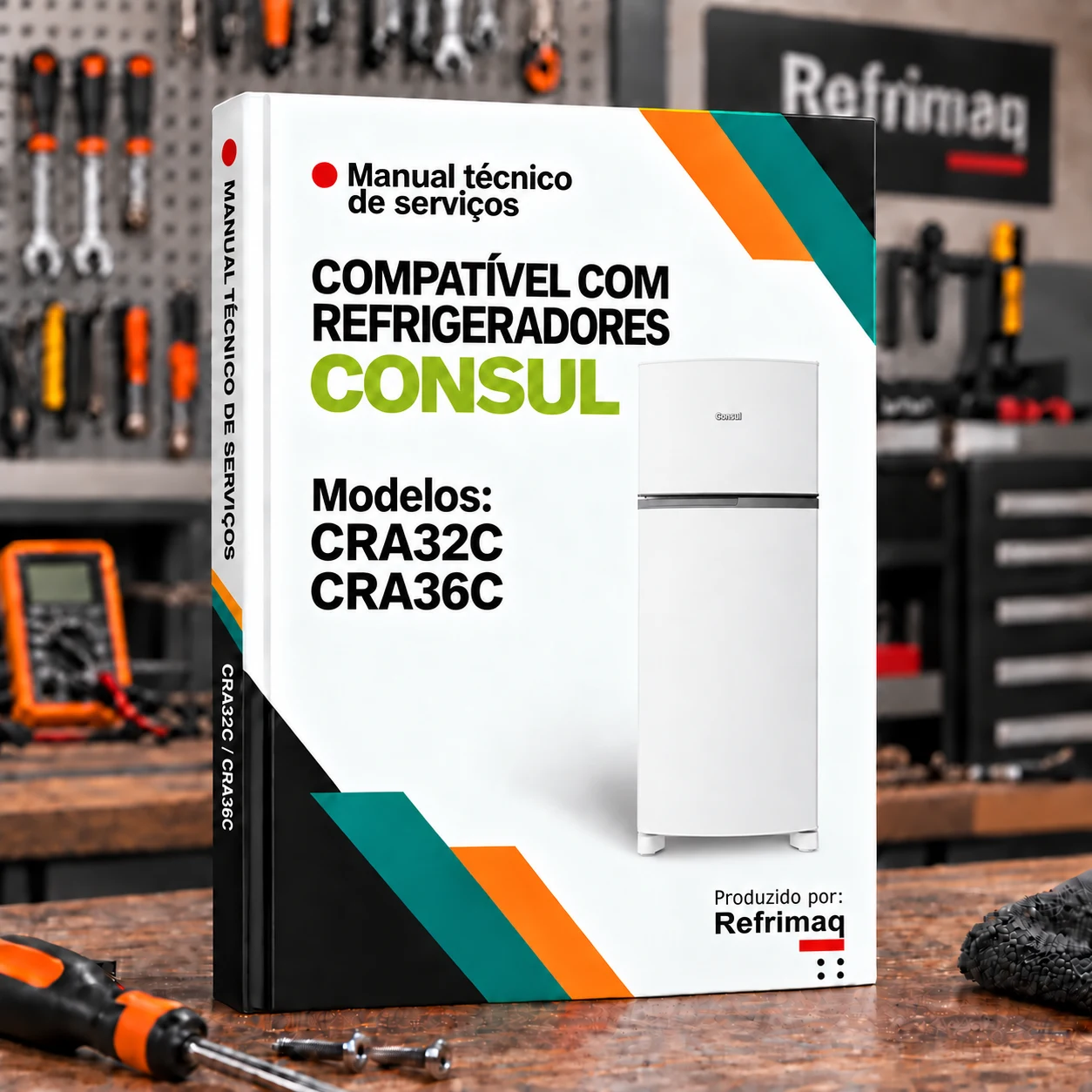 Capa do Manual Técnico de Serviços — Consul CRA32C · CRA36C (Refrigerador)