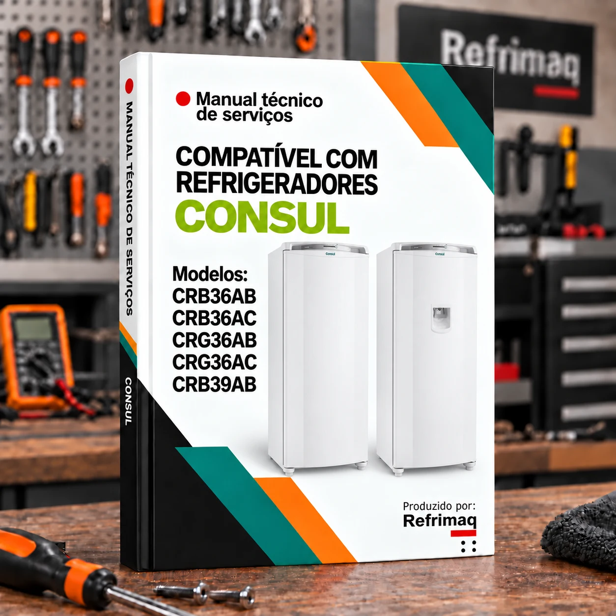 Capa do Manual Técnico de Serviços — Consul CRB36AB/AC · CRG36AB/AC · CRB39AB (Refrigerador)