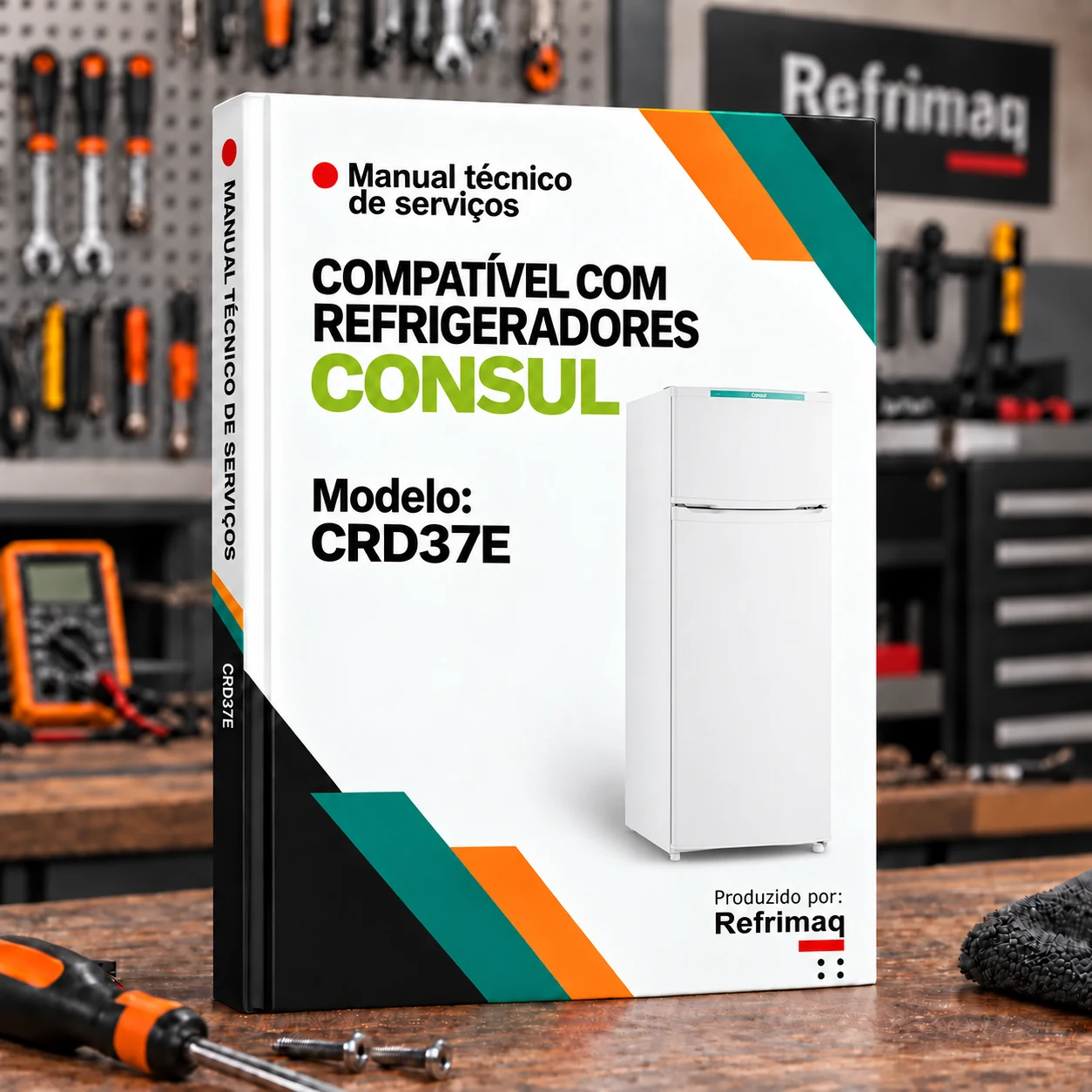 Capa do Manual Técnico de Serviços — Consul CRD37E (Refrigerador)