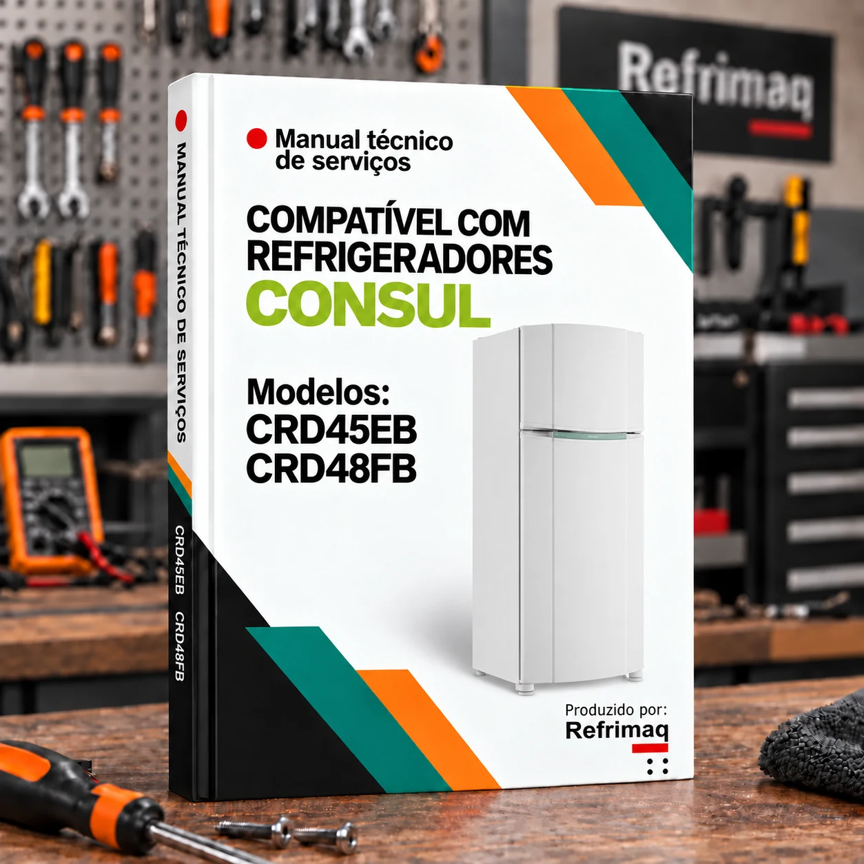 Capa do Manual Técnico de Serviços — Consul CRD45EB · CRD48FB (Refrigerador)