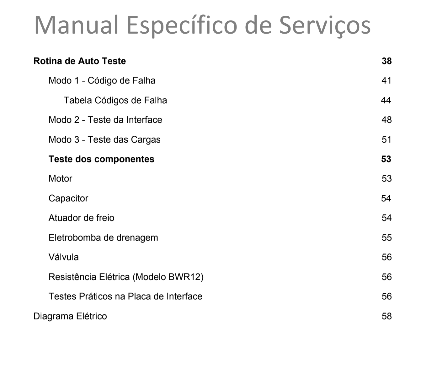 Manual técnico Brastemp BWK12 BWR12 BWK14 2