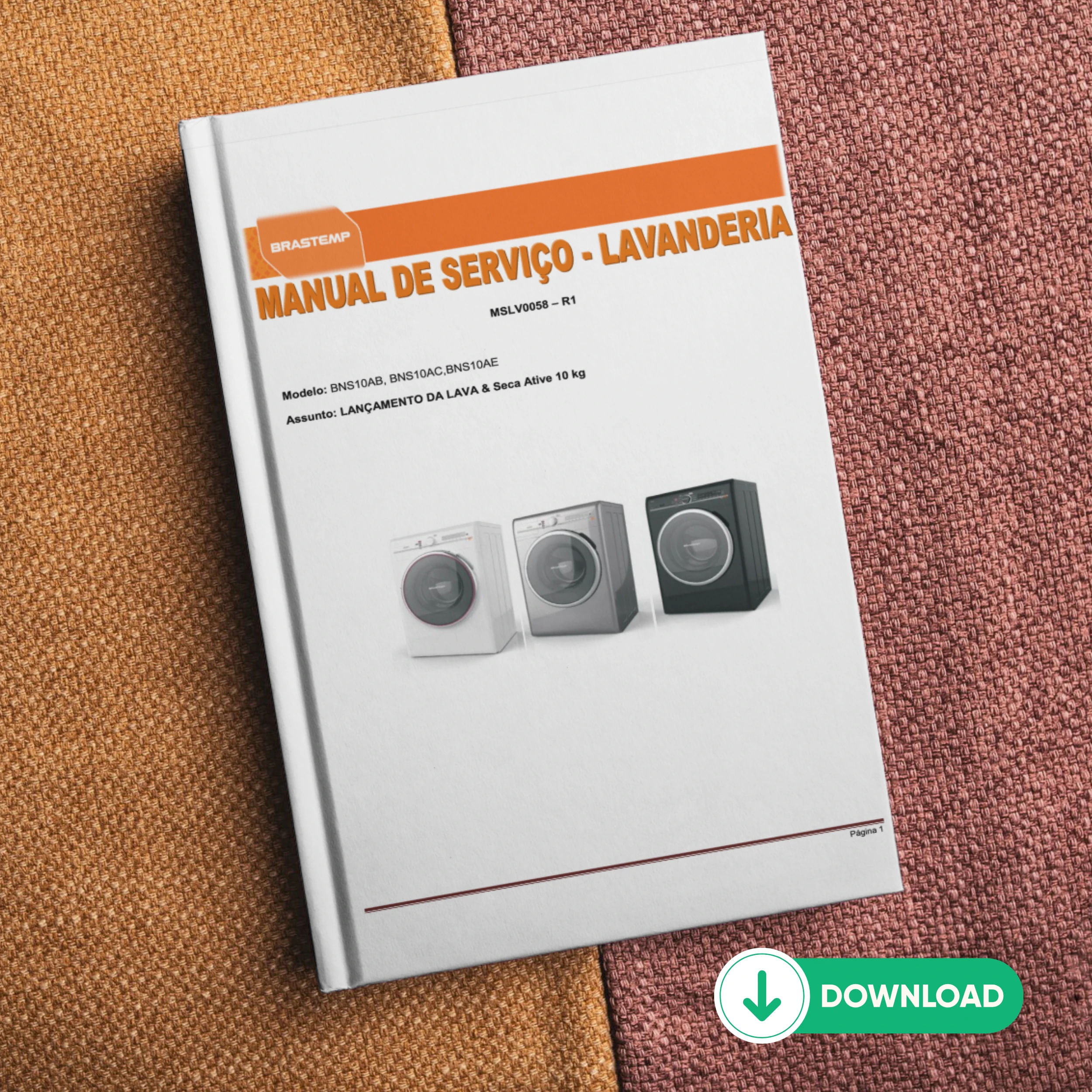 Manual Técnico de Serviço Lava e Seca Brastemp BNS10 PDF Para Baixar: guia de reparos para este modelo de lave seca paratécnicos