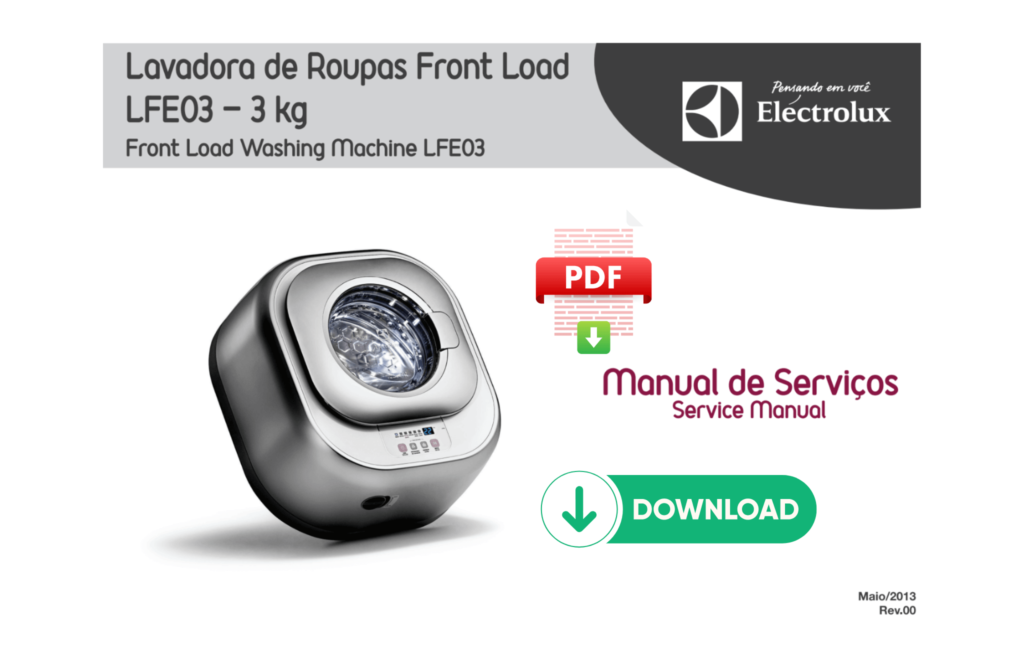 Manual de servicos Electrolux LFE03 baixar em pdf