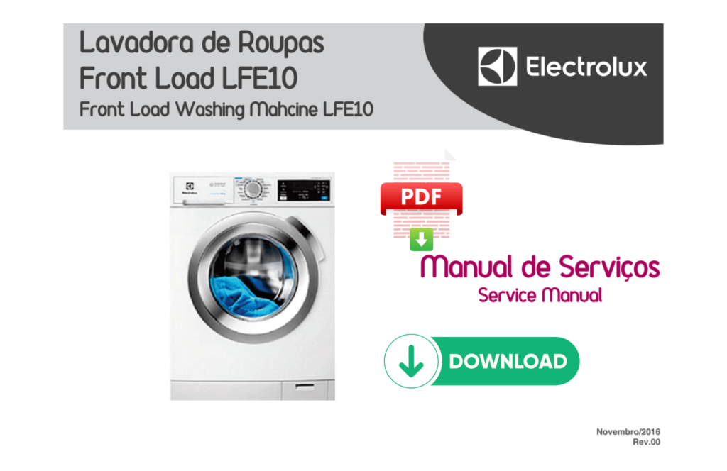 Manual lava e seca electrolux lfe10 1