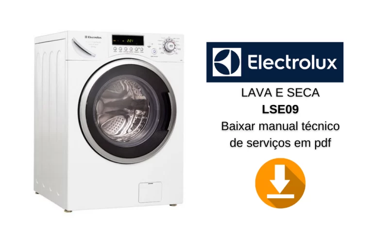 Manual de Servico lava e seca Electrolux lse09 EM PDF