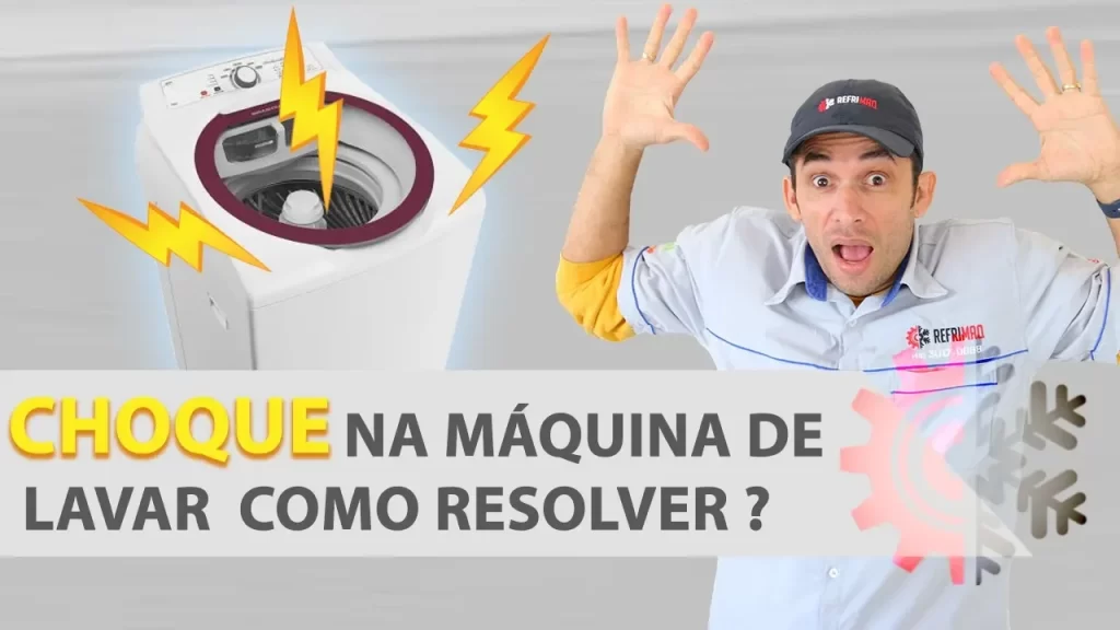 como evitar choque na máquina de lavar