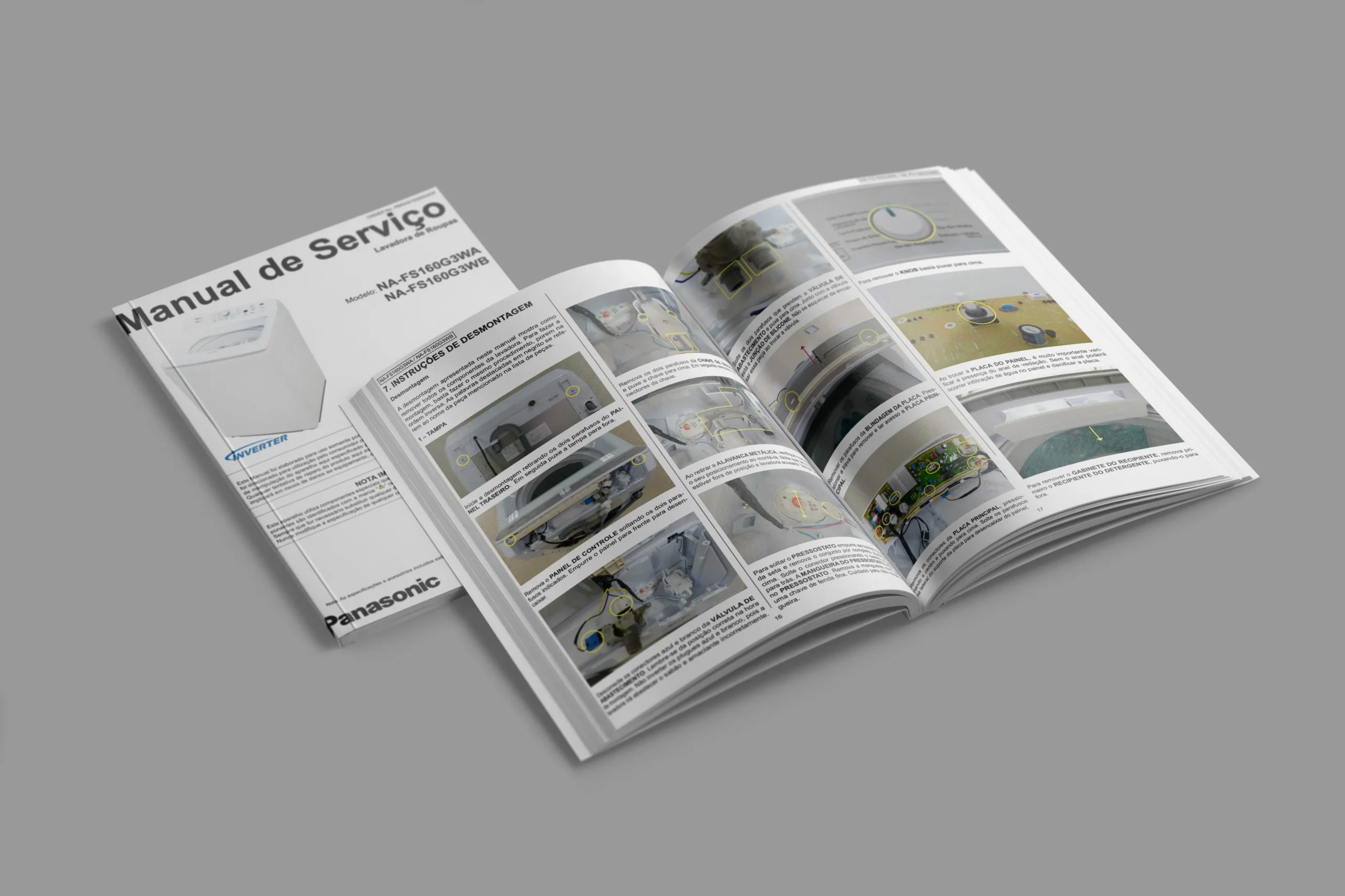 Código De Erro Panasonic Lavadora Na-Fs160 2 Manual_Tecnico_De_Servicos_Lavadora_Panasonic_Na-Fs160G3Wa_Na-Fs160G3Wb Guia Completo Para Reparos Técnicos
