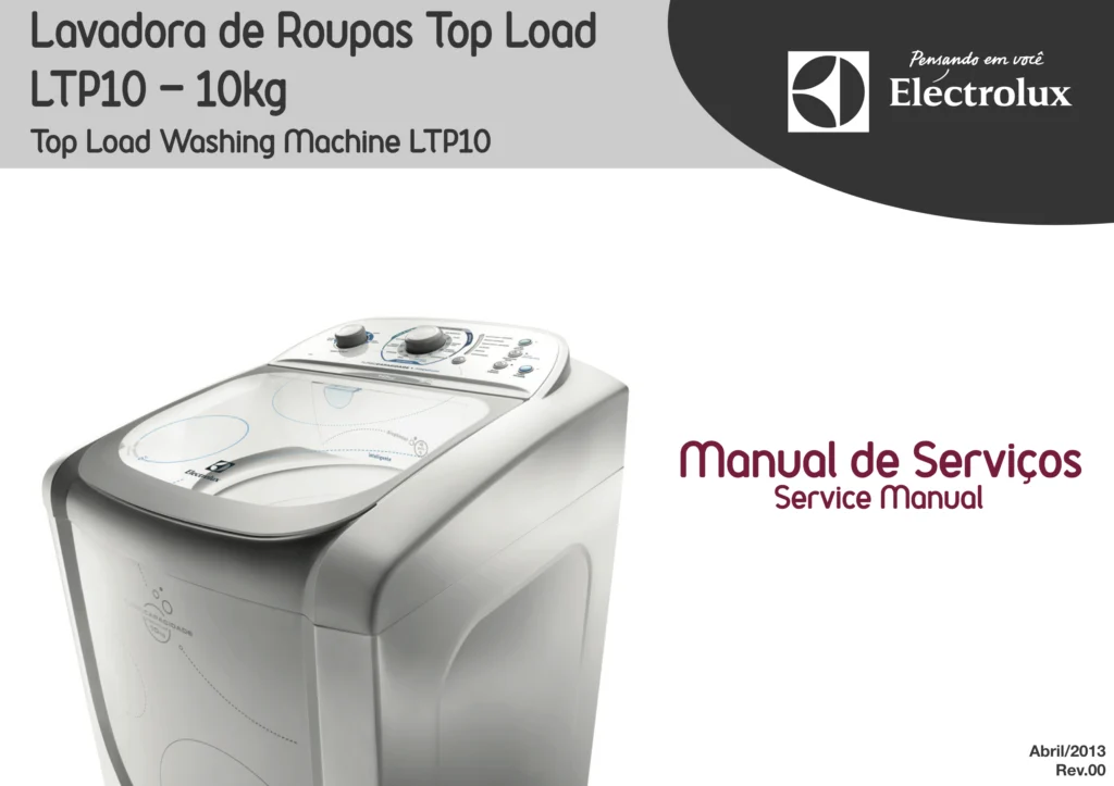 Conteudo do Manual Tecnico de Servicos Lavadora LTP10 Electrolux