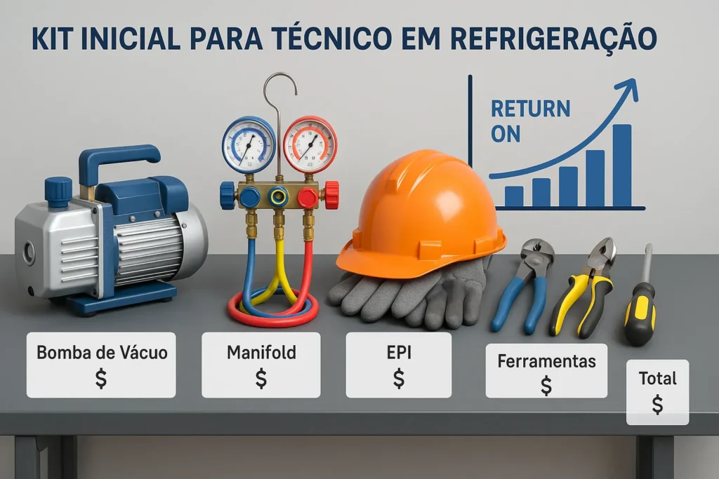 Consertar Ar Condicionado: 7 Técnicas Profissionais Para Ganhar Até R$ 5.000/Mês 7 Kit Inicial Para Tecnico Em Refrigeracao