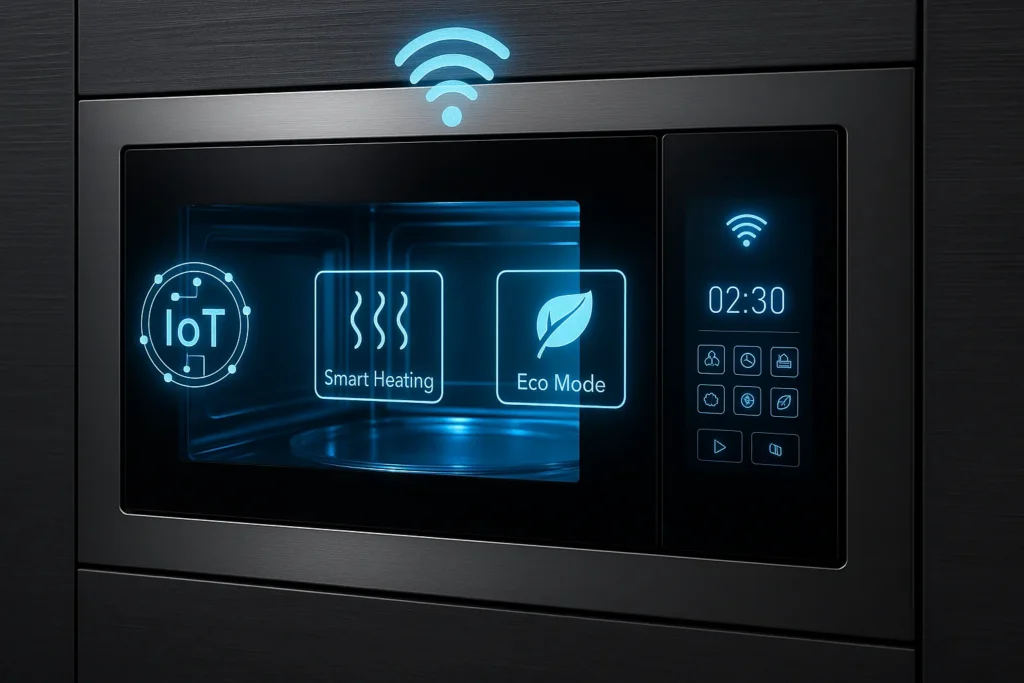 Microondas De Embutir: 8 Melhores Modelos E Guia Técnico Para Instalação 8 Micro-Ondas De Embutir Com Visor Touchscreen, Luz Azul E Hologramas De Funções Inteligentes Como Iot, Smart Heating E Eco Mode.