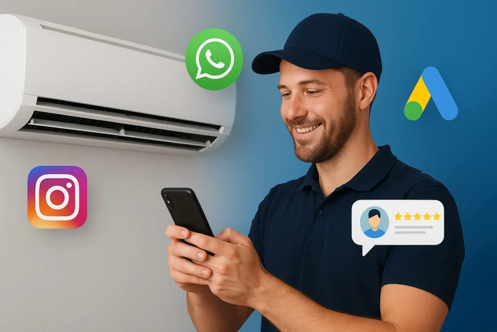 Consertar Ar Condicionado: 7 Técnicas Profissionais Para Ganhar Até R$ 5.000/Mês 9 Tecnico Redes Sociais Ar Condicionado
