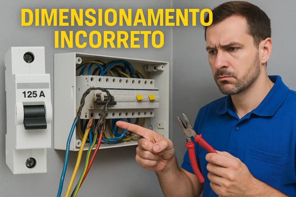 Instalação De Ar Condicionado Split: 12 Erros Fatais Que Queimam O Aparelho 2 Técnico Aponta Para Fios Derretidos Por Disjuntor Superdimensionado Em Quadro Elétrico Residencial