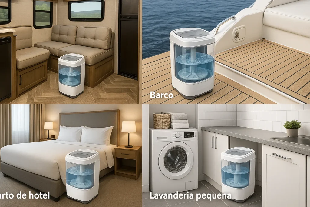 Lavadora Portátil: 12 Vantagens Que Revolucionam A Lavagem De Roupas Em Espaços Pequenos 13 Lavadora Portátil Com Corte Interno Usada Em Barco, Quarto De Hotel, Lavanderia Pequena E Motorhome.