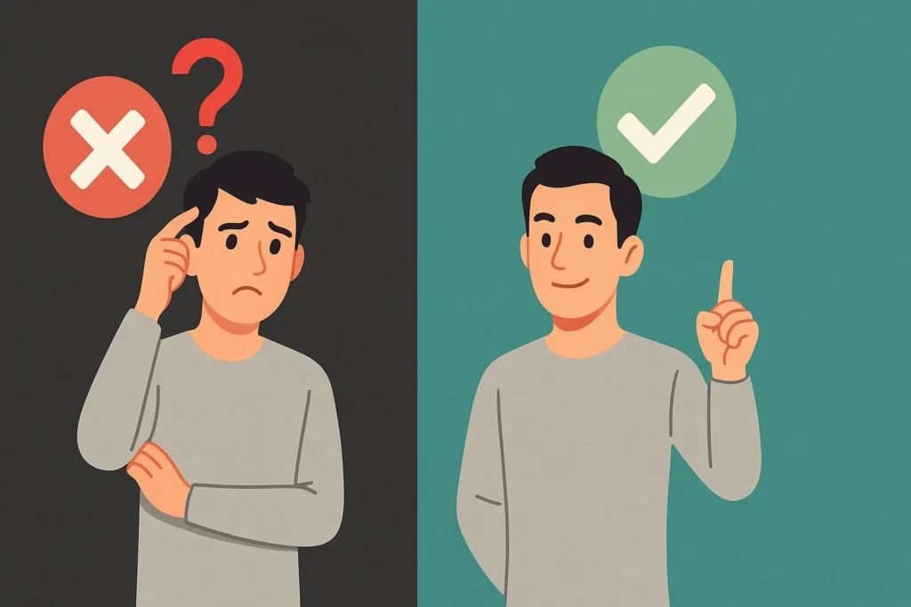 Choque Elétrico Em Casa: 15 Situações De Risco E Como Se Proteger Definitivamente 9 Comparação Visual Entre Mitos E Verdades Com Dois Personagens Lado A Lado