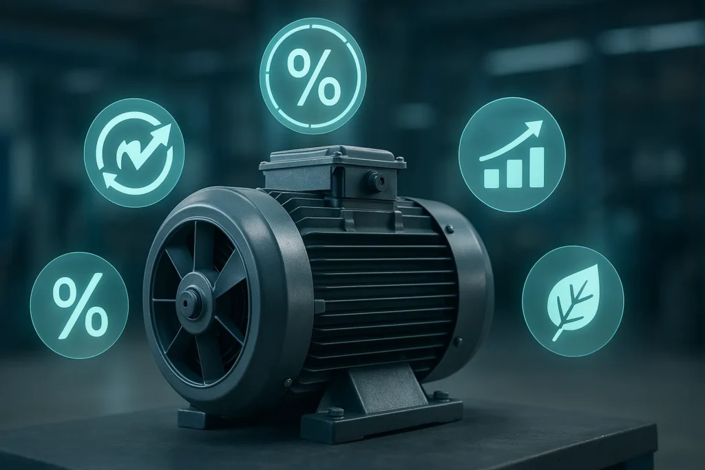 Motor Ventilador Ar Condicionado Com Defeito: 14 Sinais De Alerta E Como Resolver Cada Problema 11 Motor Ventilador Com Ícones Flutuantes De Eficiência Energética E Economia.