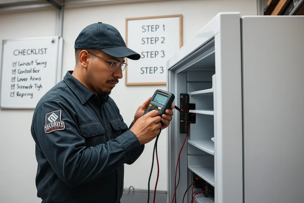 Por Que A Geladeira Electrolux Não Gela? 15 Causas E Diagnóstico Completo 4 Técnico De Serviço Externo Refrimaq Usando Multímetro No Interior De Geladeira Electrolux Em Oficina.