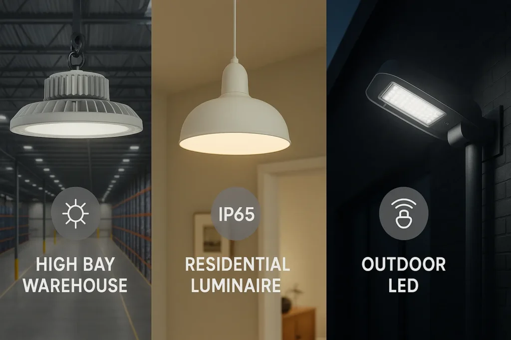 Lâmpada De Led Piscando Ou Fraca: 15 Problemas E Soluções Que Todo Eletricista Precisa Conhecer 12 Três Tipos De Instalação De Led: Armazém Com Dissipador, Luminária Residencial Com Proteção Ip65 E Iluminação Externa Com Sensor Inteligente