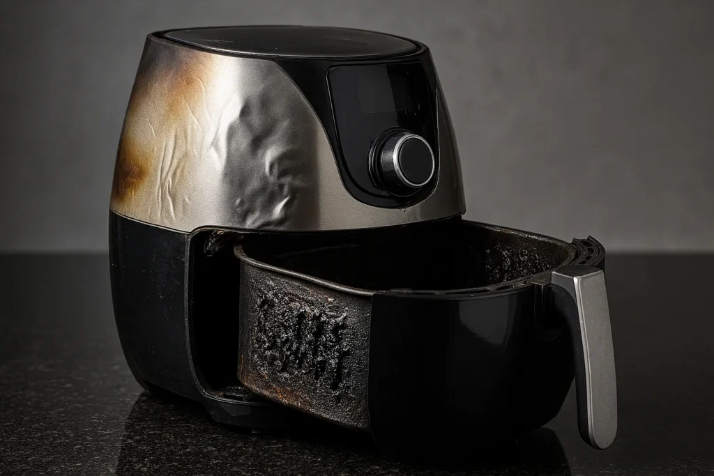 Air Fryer Queimou Descubra 7 Sinais De Que Tem Conserto E Quando Vale A Pena. Guia Tecnico Com Custos Reais Diagnosticos E Dicas De Seguranca. Economize